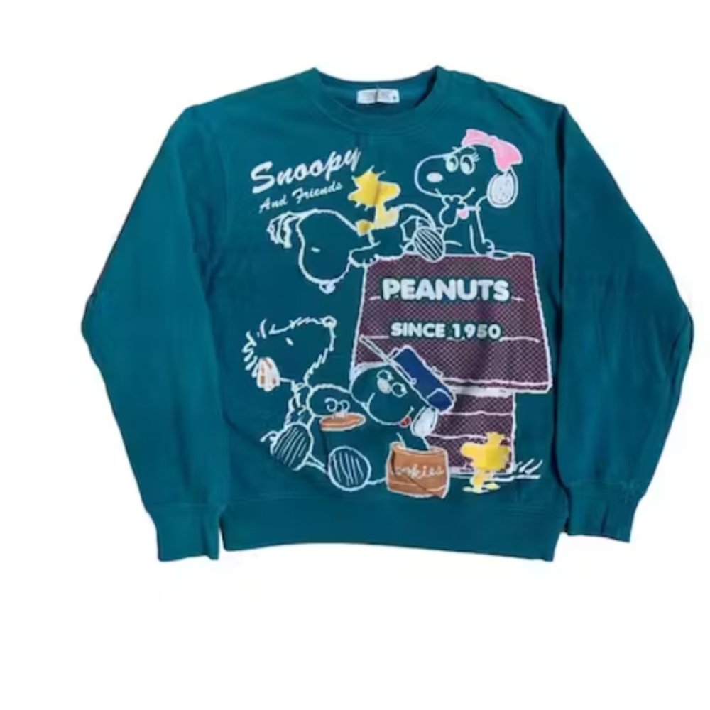 Vintage Peanuts Snoopy Fullprint Cartoon Sweatshirt Gem